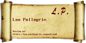 Lee Pellegrin névjegykártya